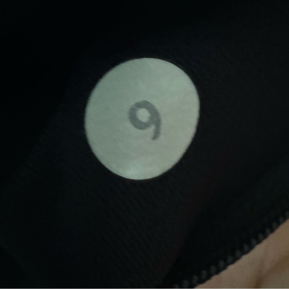 Lululemon Black Long Sleeve Top and Green Patterned Leggings - Picture 6 of 6